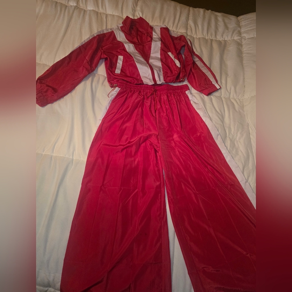 Red Women's Track Pants - Picture 2 of 2